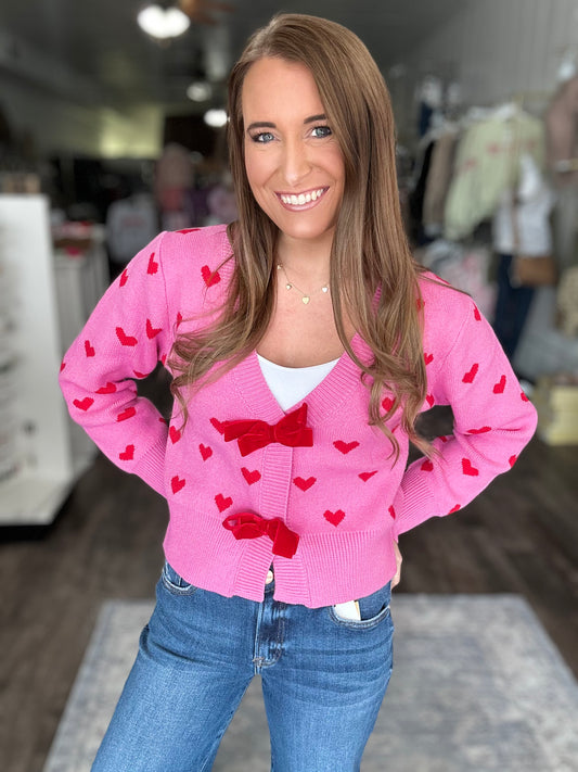 Cupid’s Arrow Heart Cardigan