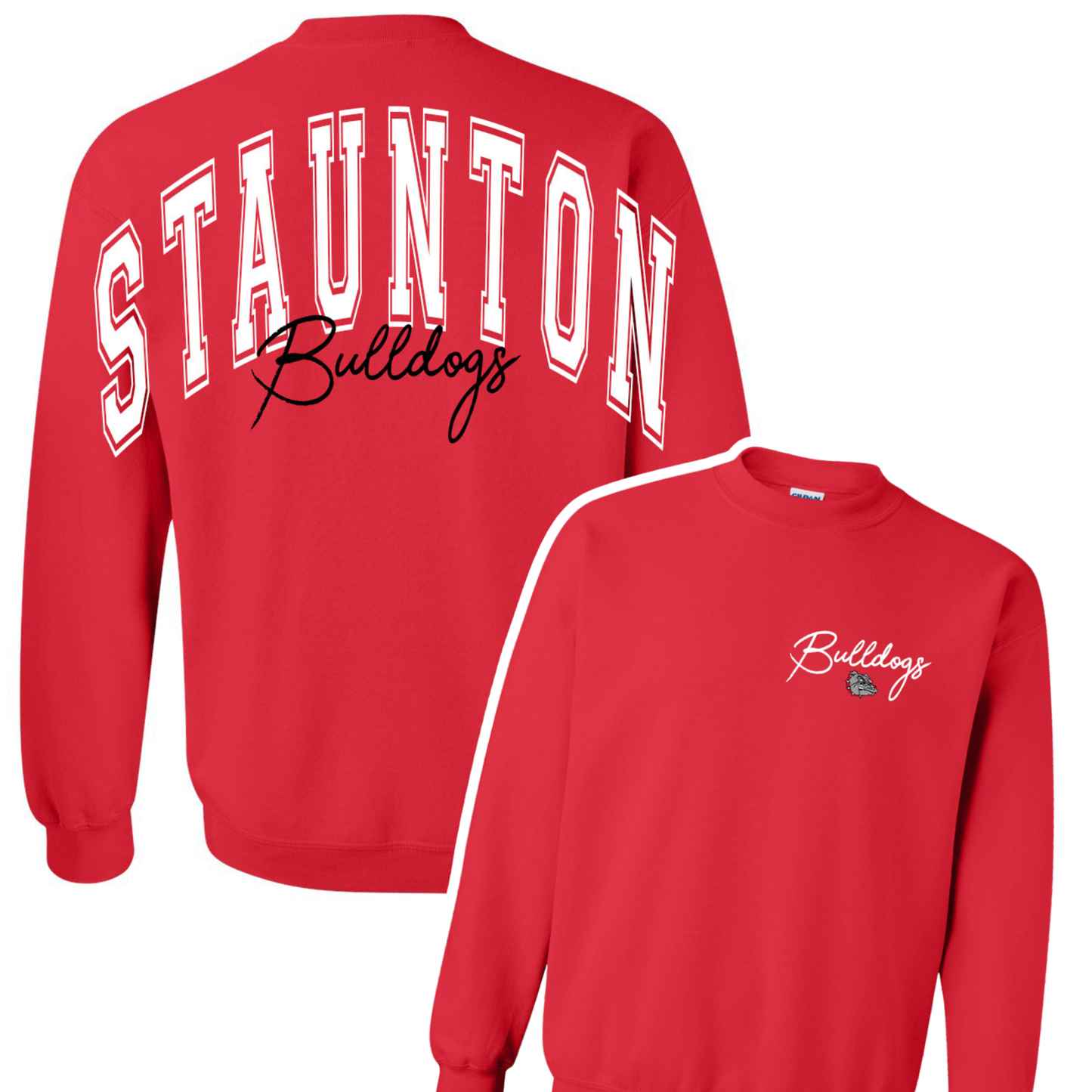 Preorder Custom Arm to Arm Crewneck - Staunton Bulldogs