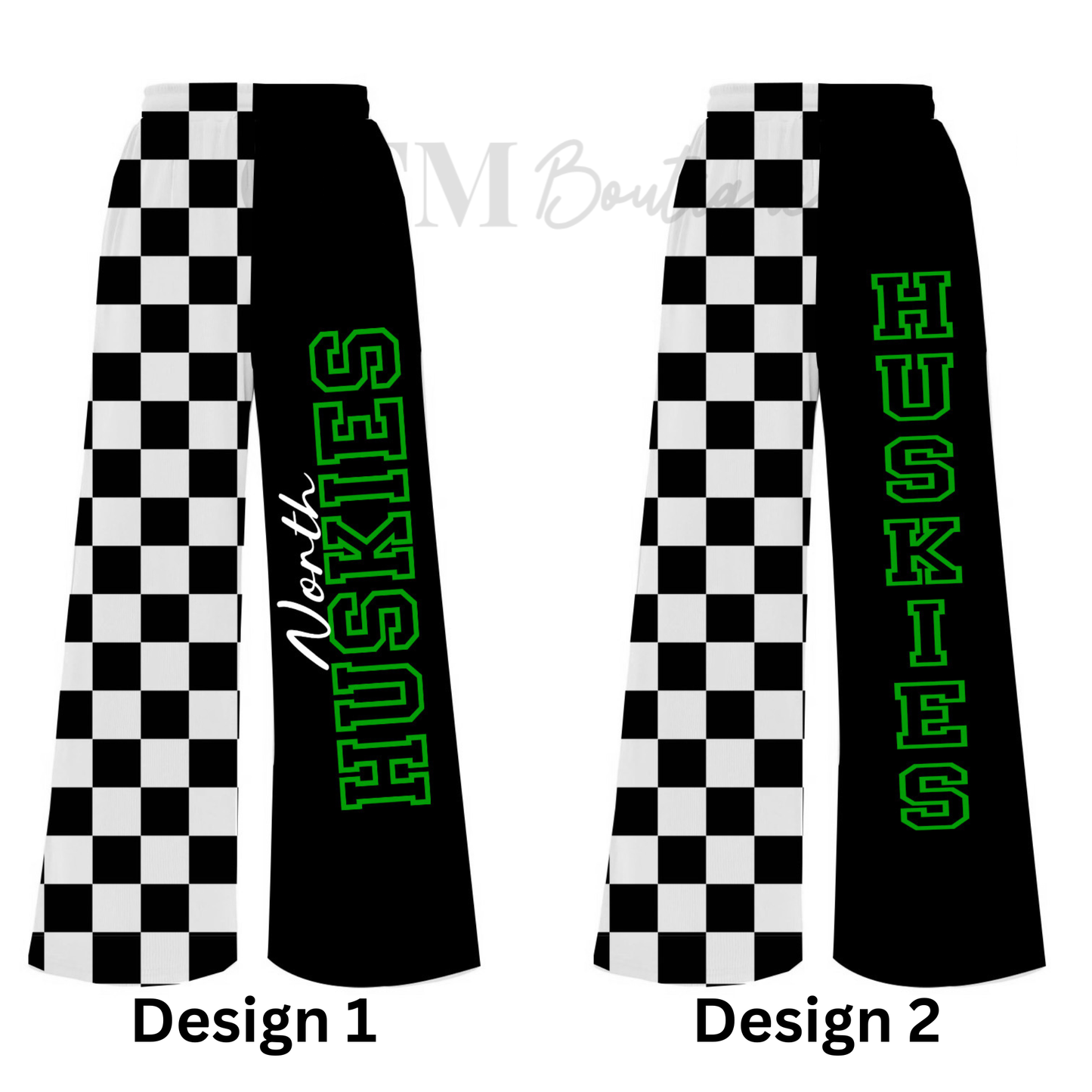 Preorder Custom Team Split Checkered Pants