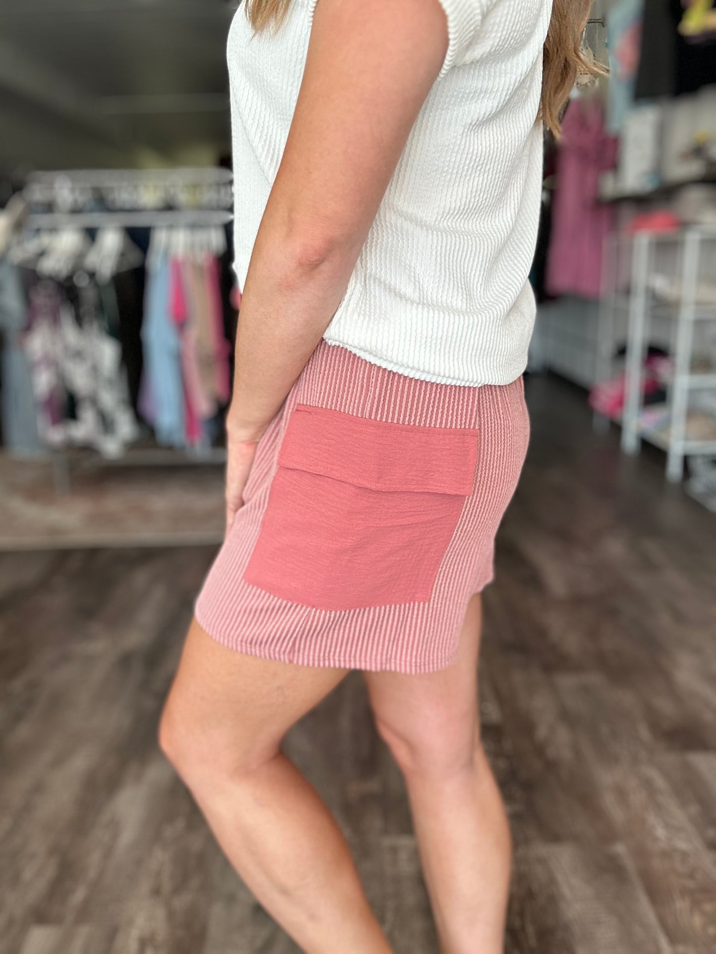 Give It Your All Ribbed Shorts