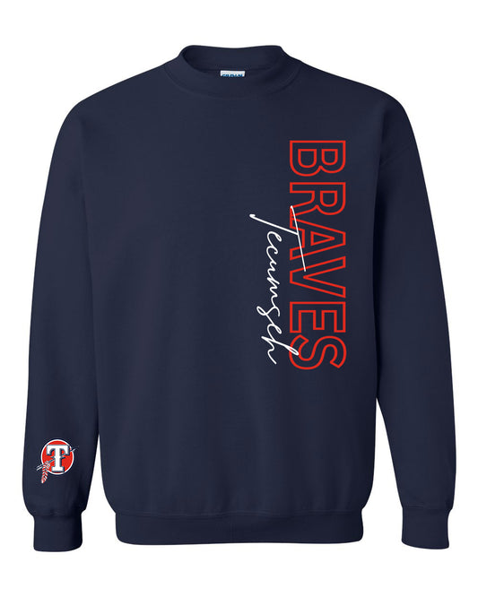 Preorder Tecumseh Braves Statement Long Sleeve/Crewneck (Navy)