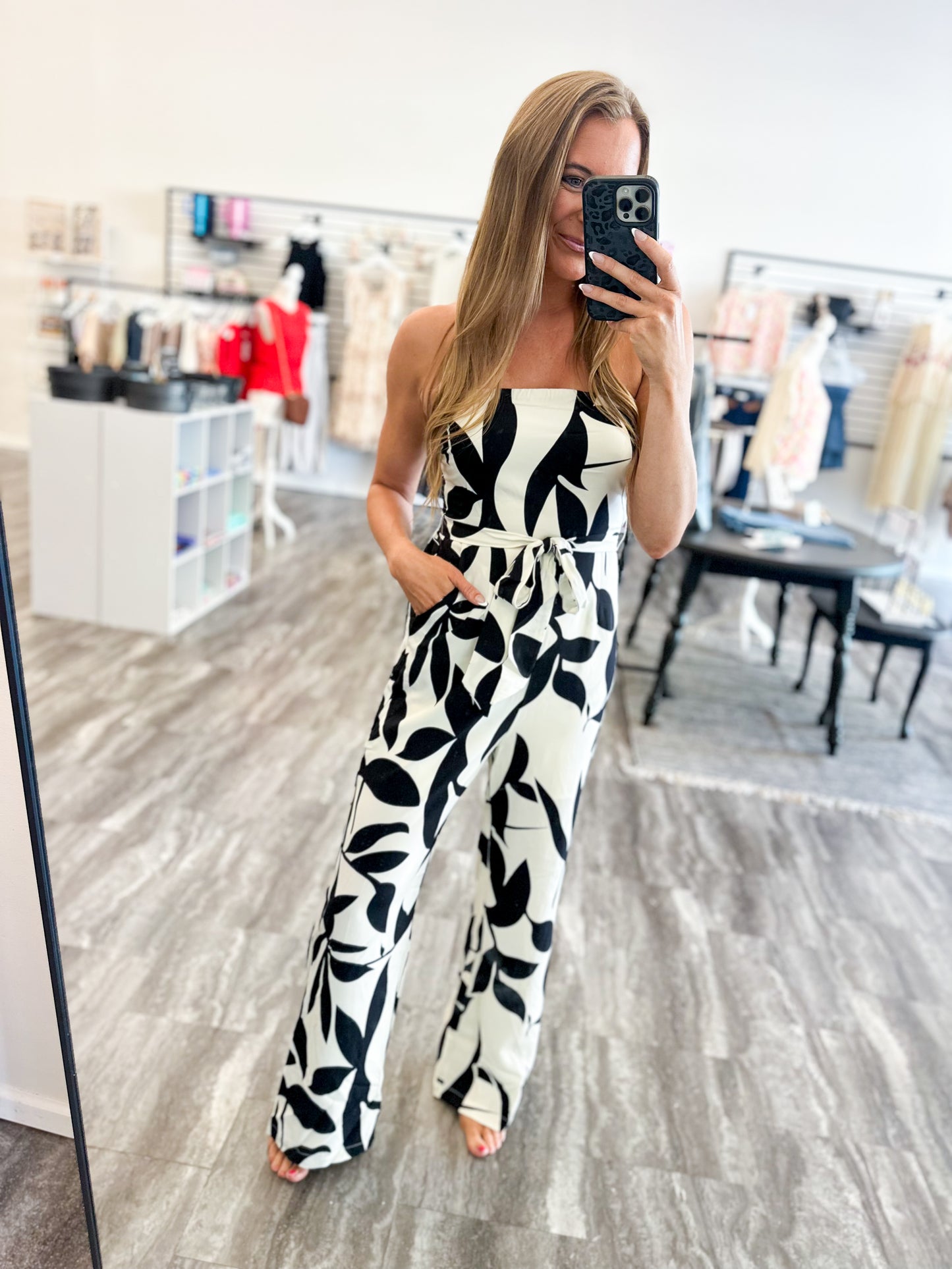 Getting Along Strapless Jumpsuit