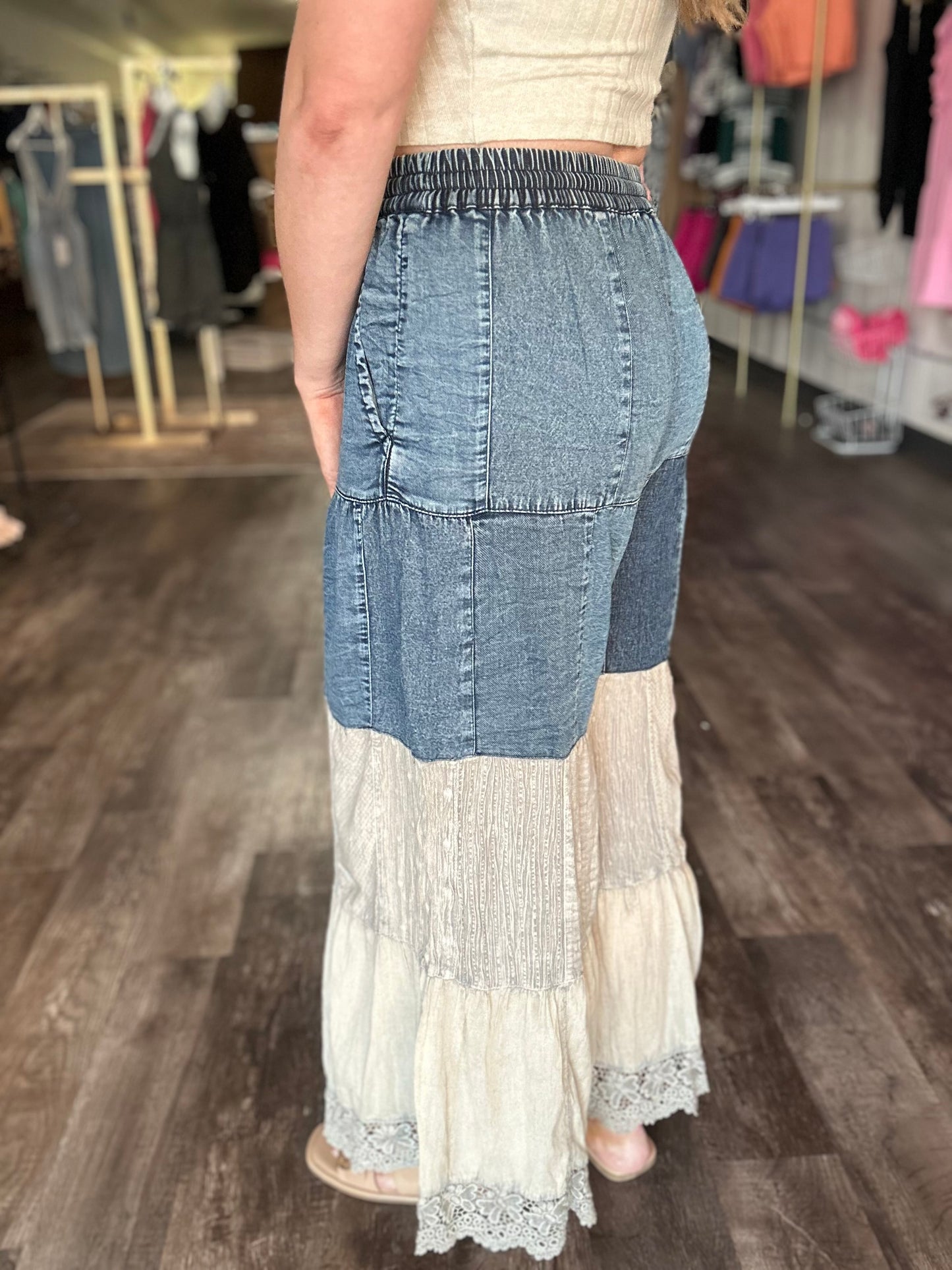 Catch Me Downtown Whimsy Denim Pants