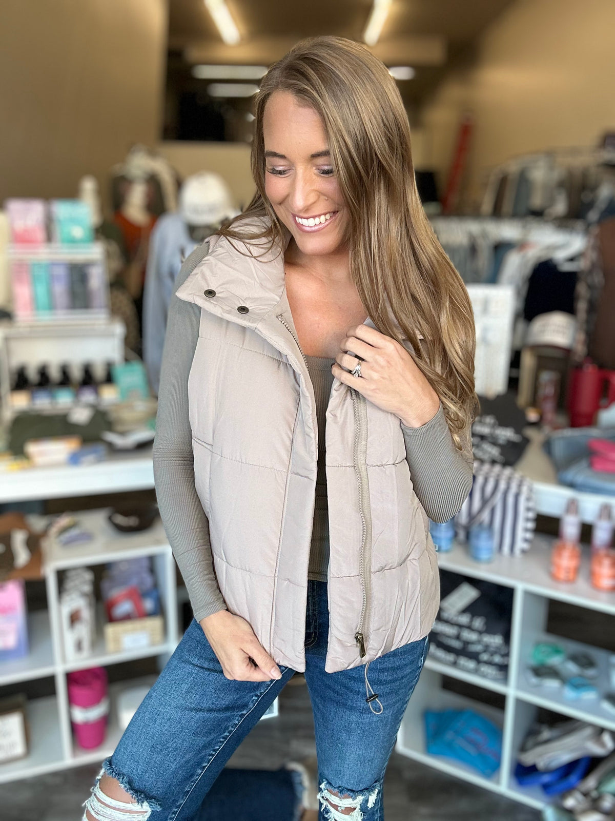 Day Trip Puffer Vest - Mocha