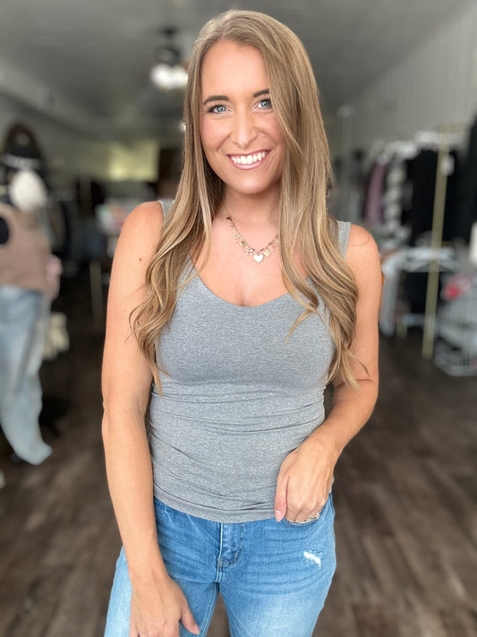 Clarissa Tank - Grey