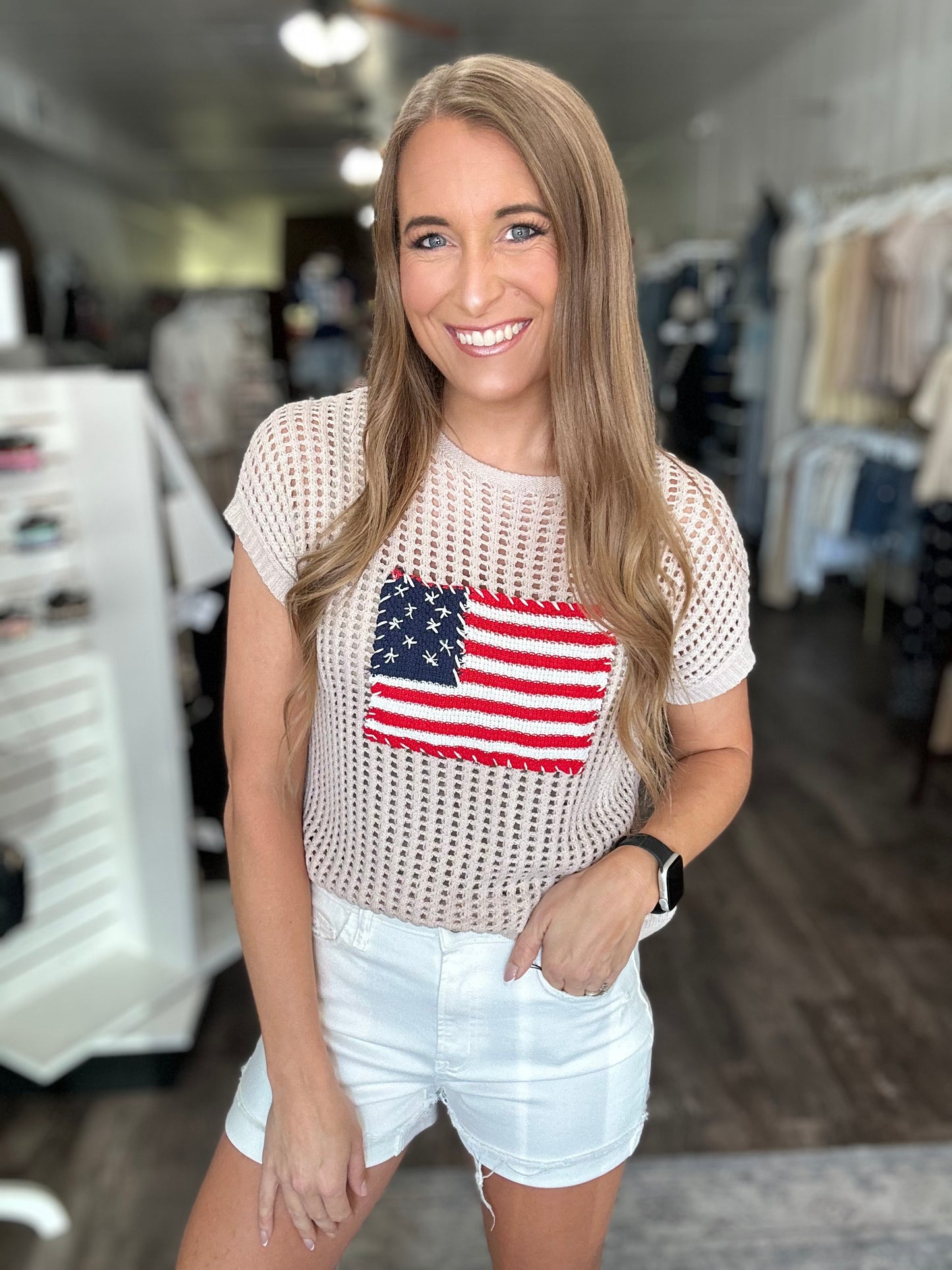USA Forever Knit Flag Tank