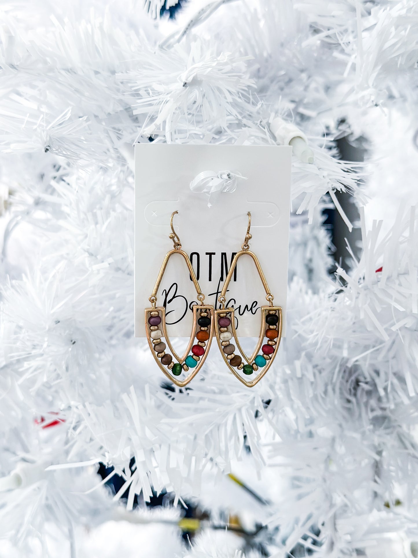 Beaded Earrings - Multicolor