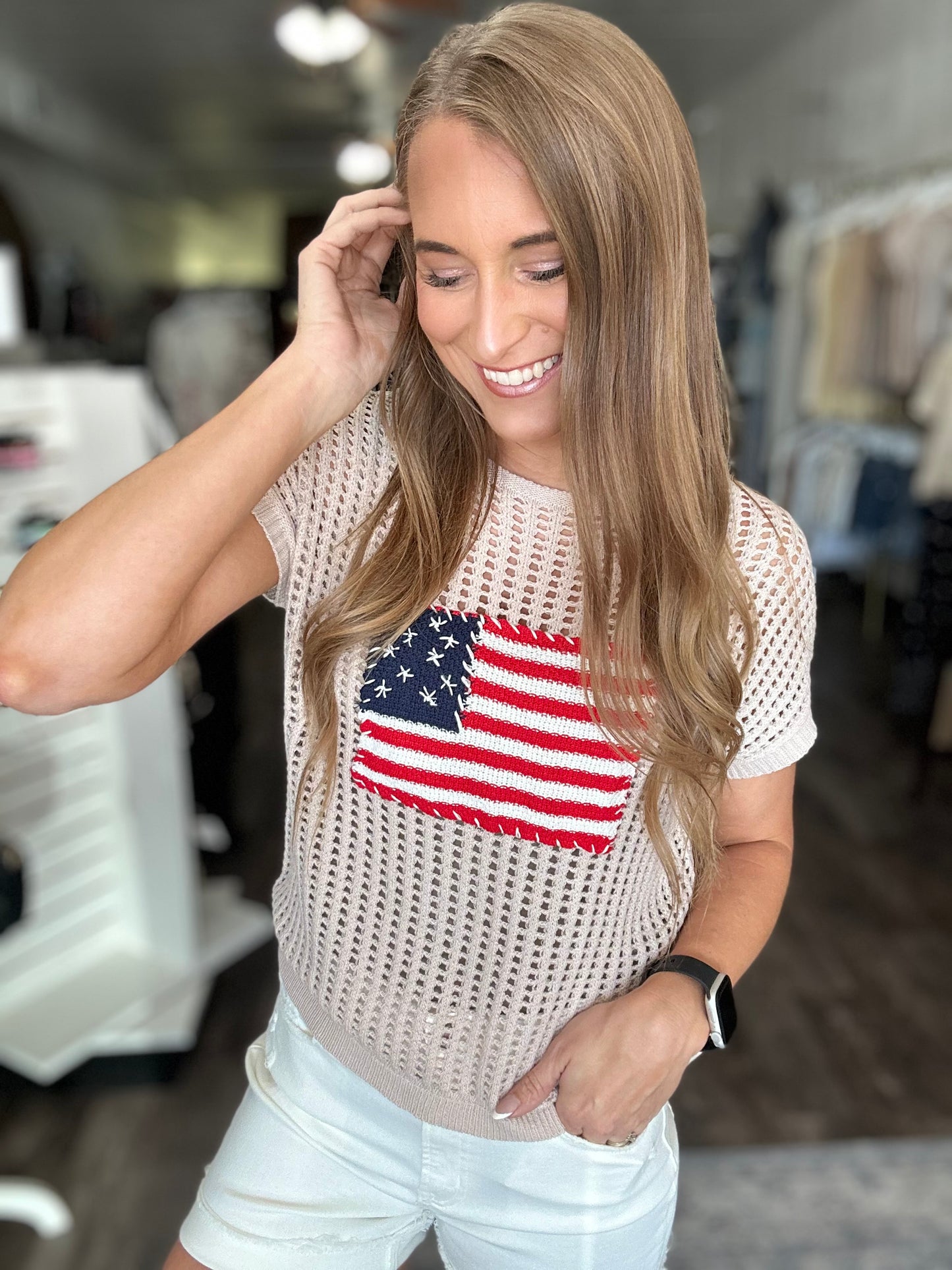 USA Forever Knit Flag Tank