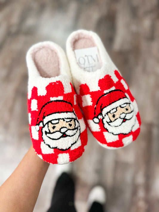 Santa Holiday Slippers