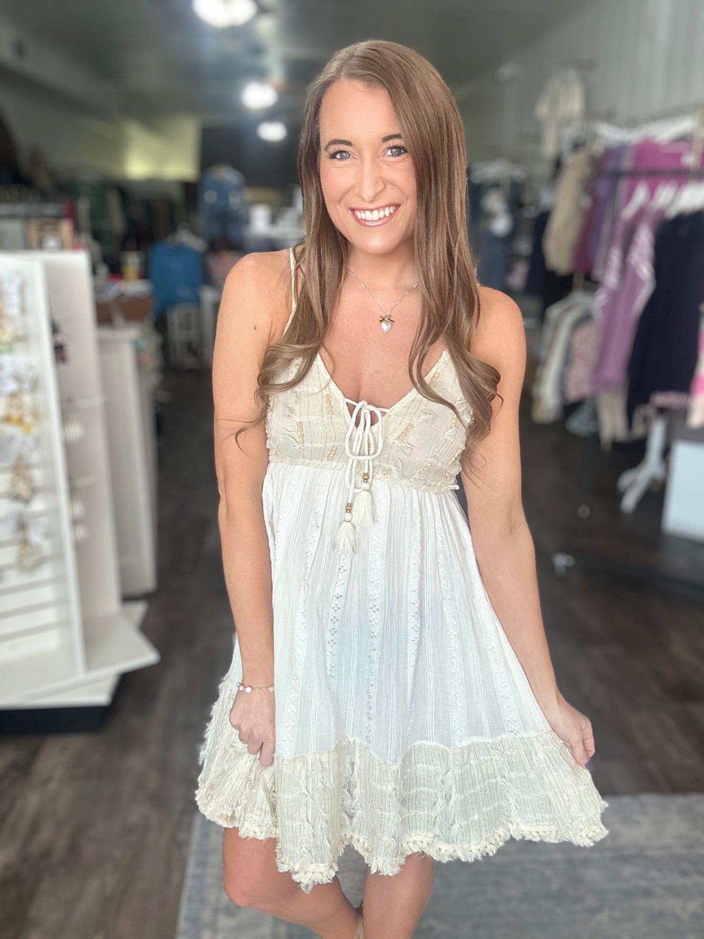 Ocean Breeze Rafia Dress