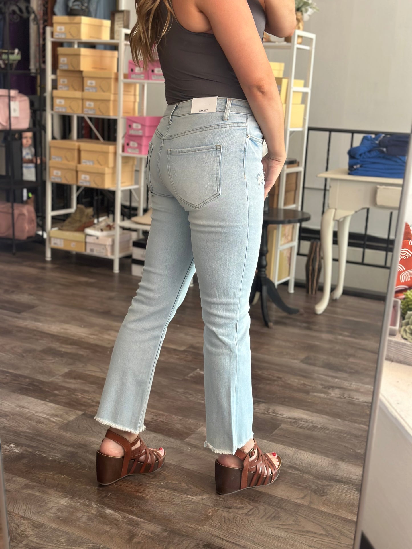 Milani Raw Hem Denim