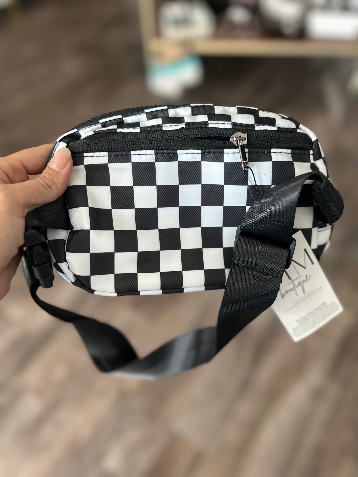 Classic Bum Bag - Black Checkered
