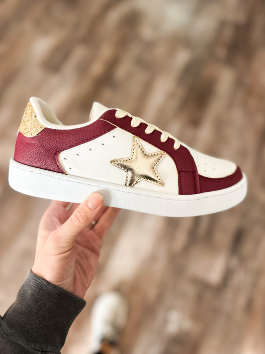 Game Day Metallic Star Sneakers
