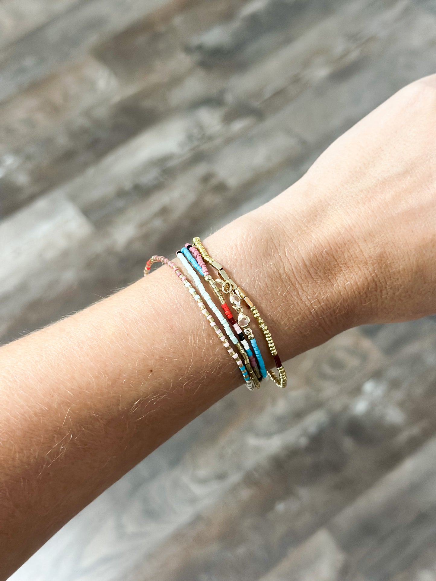 Multi-beaded Stretch Bracelet