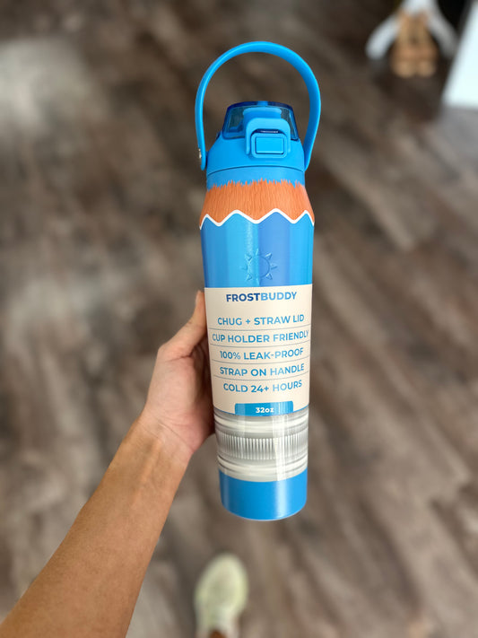 Blue Pencil Bottle Buddy 32oz
