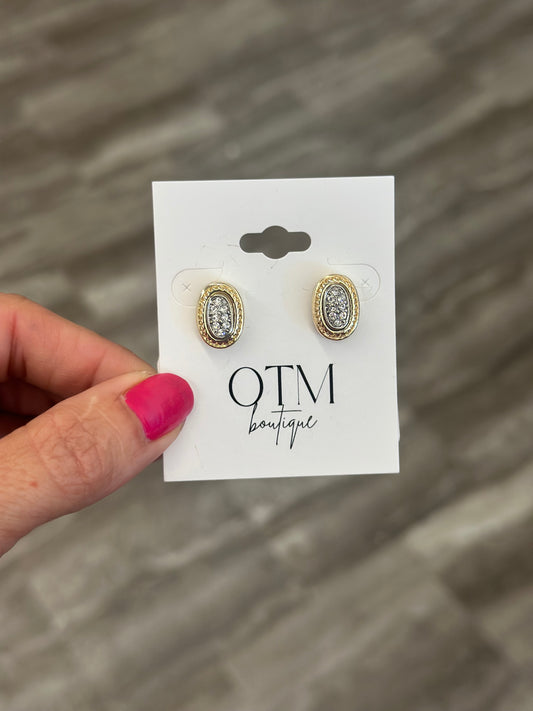 Oval Mixed Metal Studs