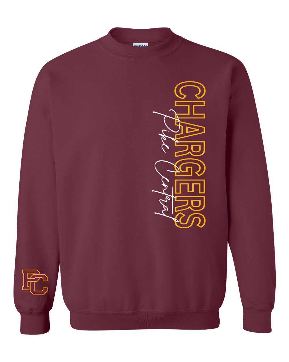 Preorder PC Chargers Statement Long Sleeve/Crewneck (Maroon)