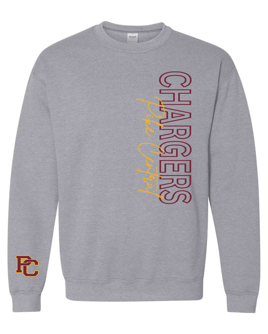 Preorder PC Chargers Statement Long Sleeve/Crewneck (Grey)