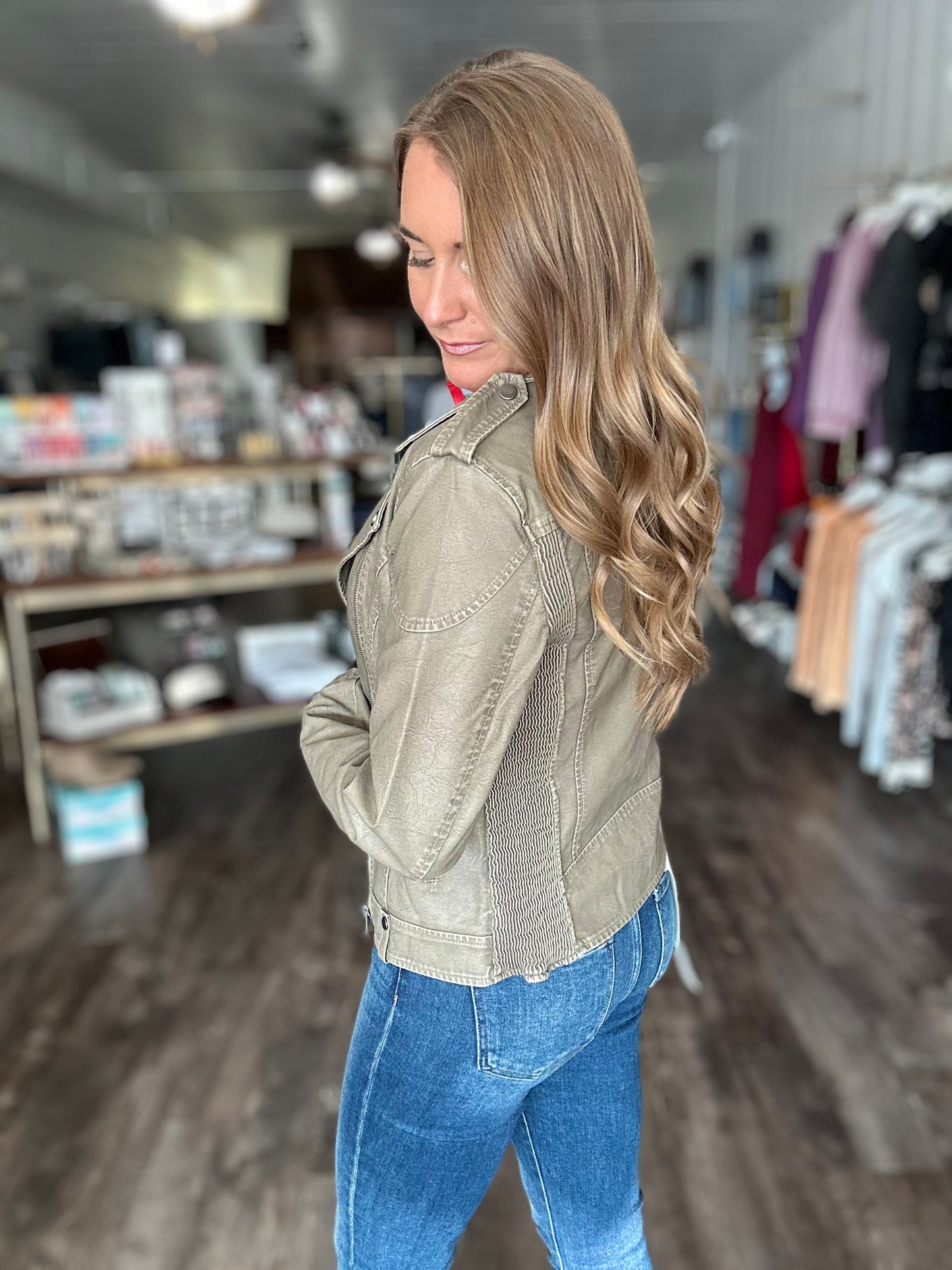 Here For A Good Time Pleather Jacket