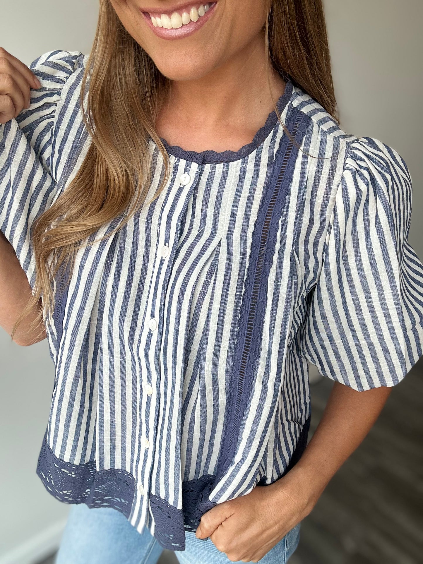 Garden Walks Striped Top
