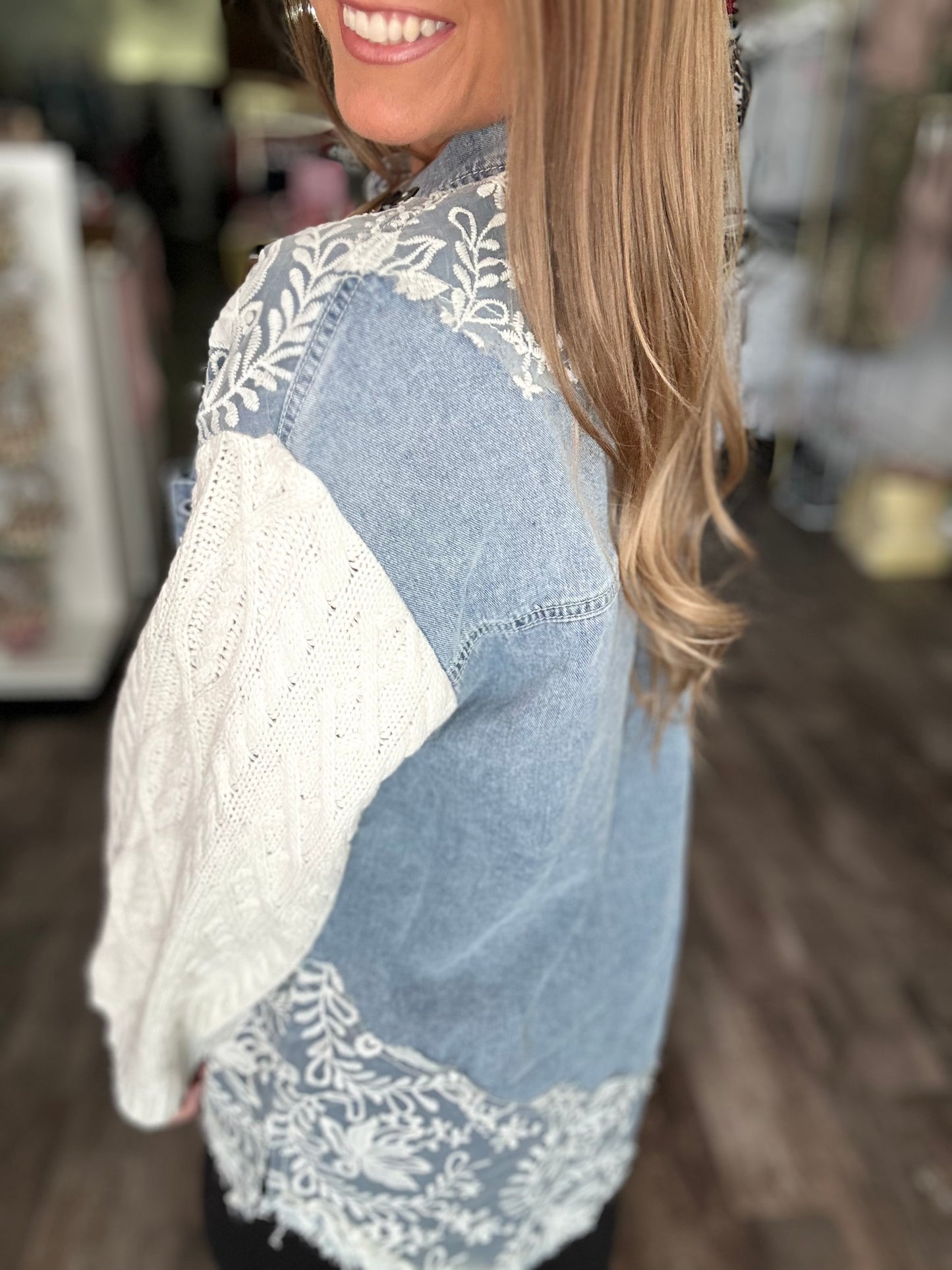 All My Love Sweater Sleeve Shacket