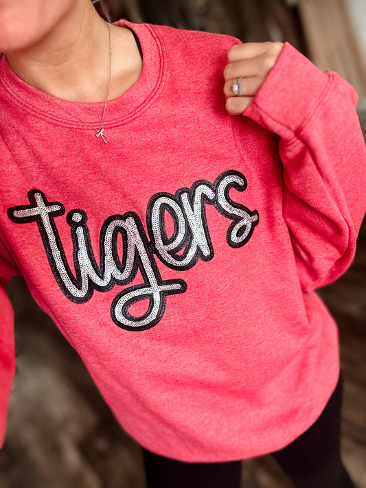 Sequins Tiger Crew