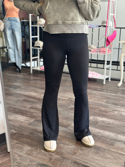 Give Me More Flare Leggings (Black)