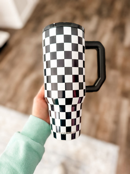 Thicc Buddy 40 (Black & White Checkered)