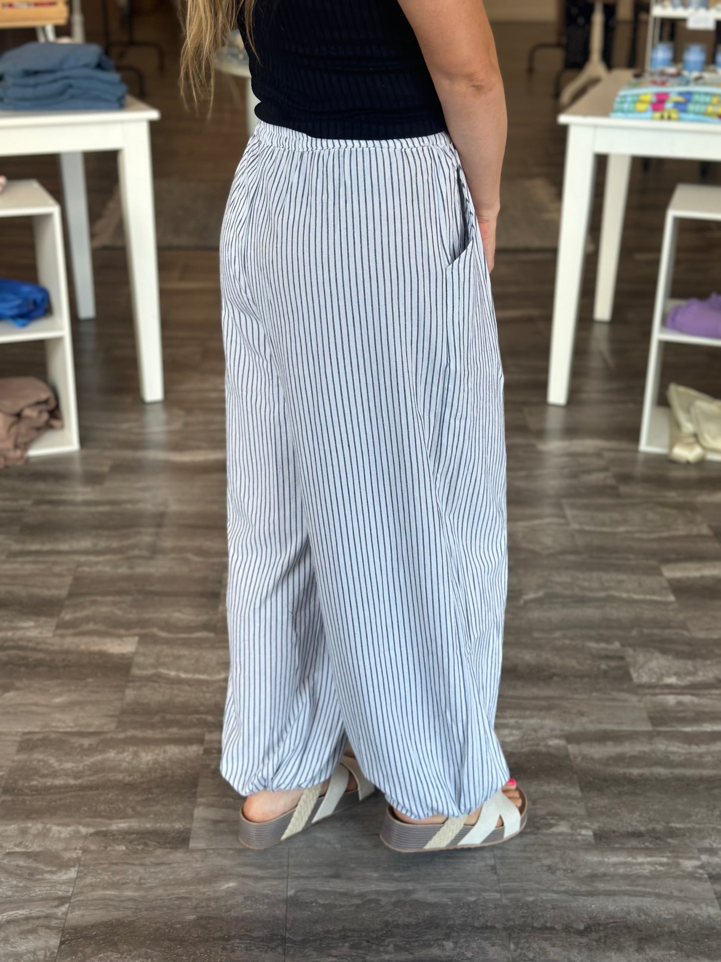 Mello State of Mind Striped Jogger Pants