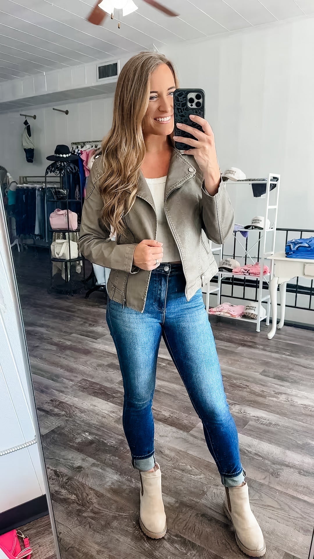 Here For A Good Time Pleather Jacket