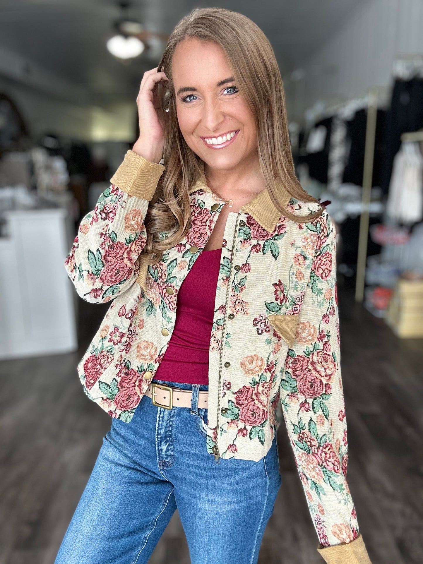 Bring It Back Floral Jacket