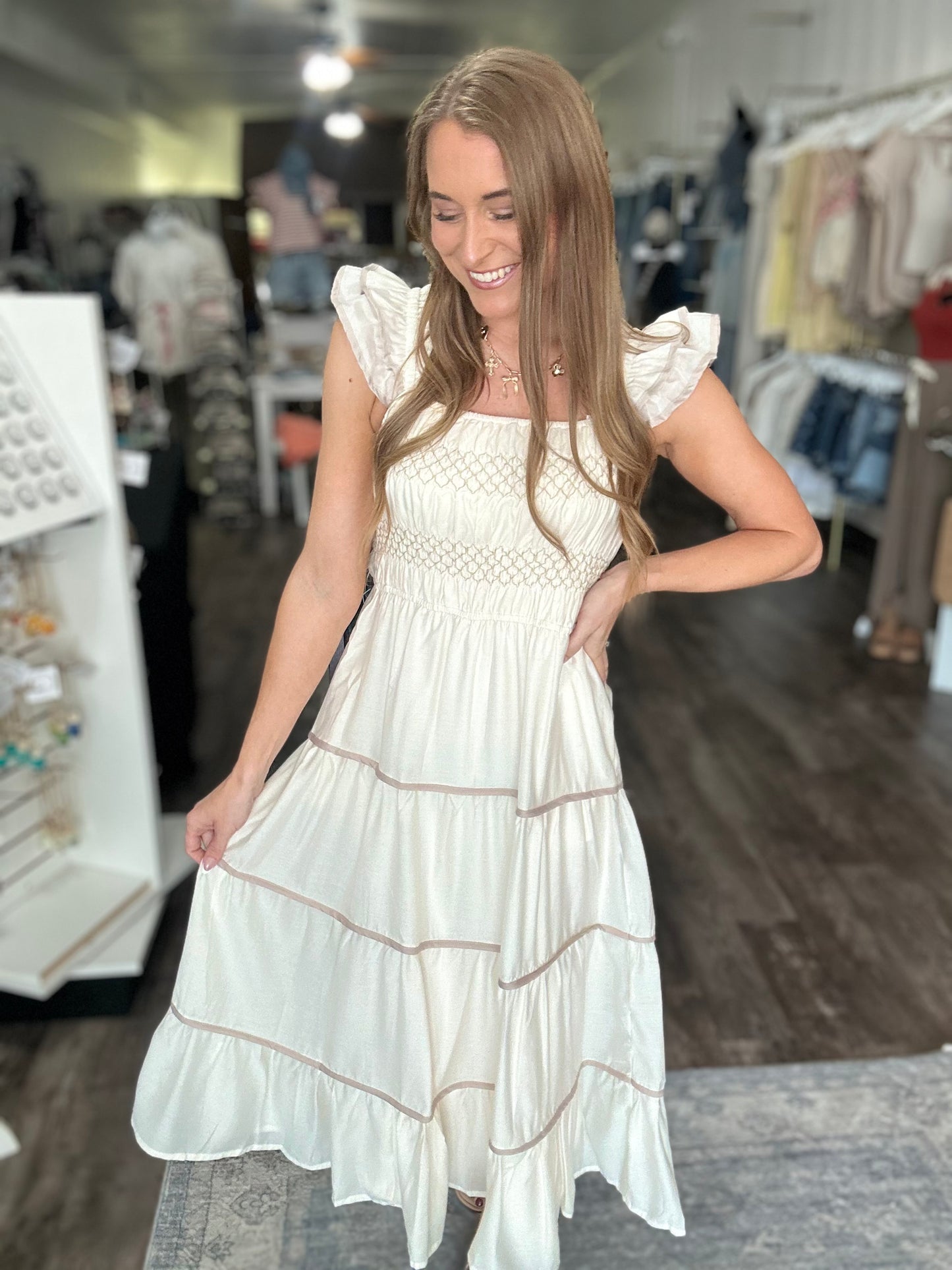Summer Sweetness Smocked Midi Dress