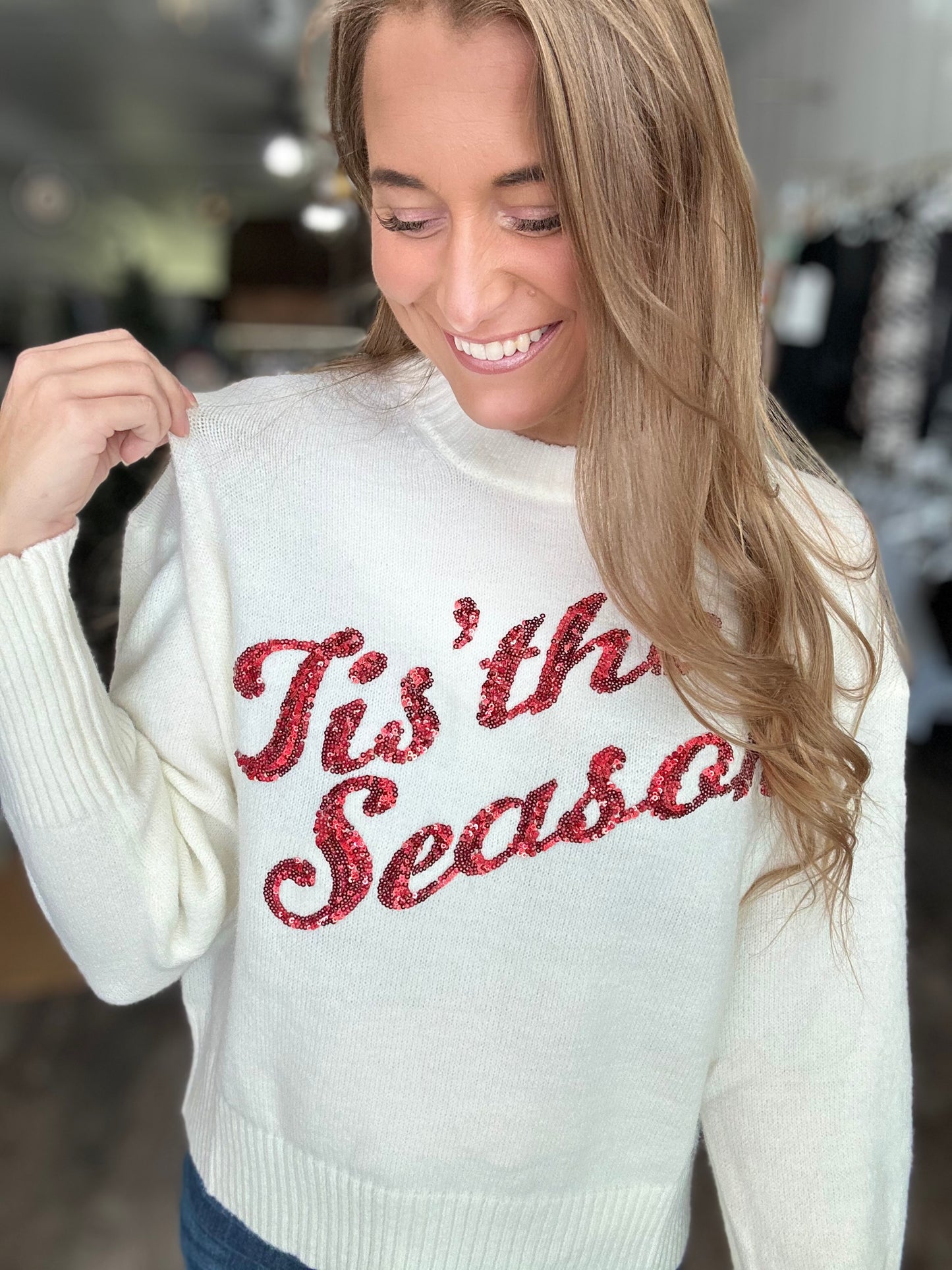 Tis The Season Sequin Sweater
