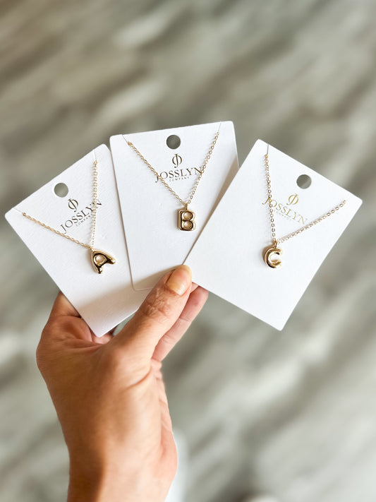Initial Bubble Necklaces