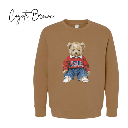 Preorder Jesus Loves Me Teddy Crewneck (Toddler/Youth)