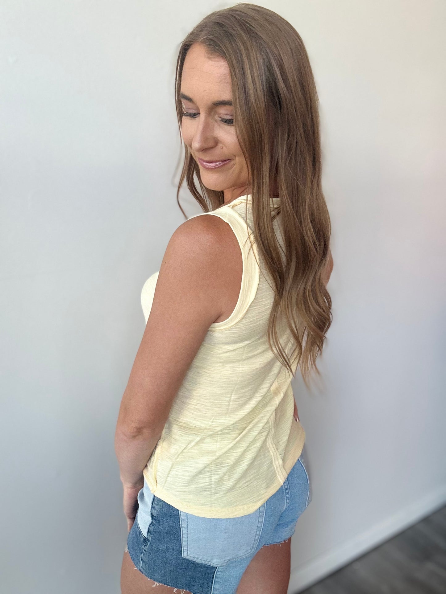 Heat of the Day Flowy Tank (Butter)