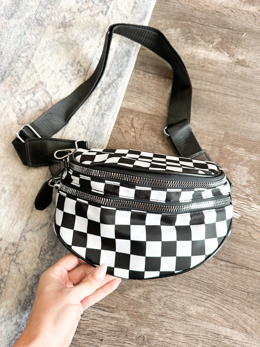 Perfect Day Checkered Sling Bag