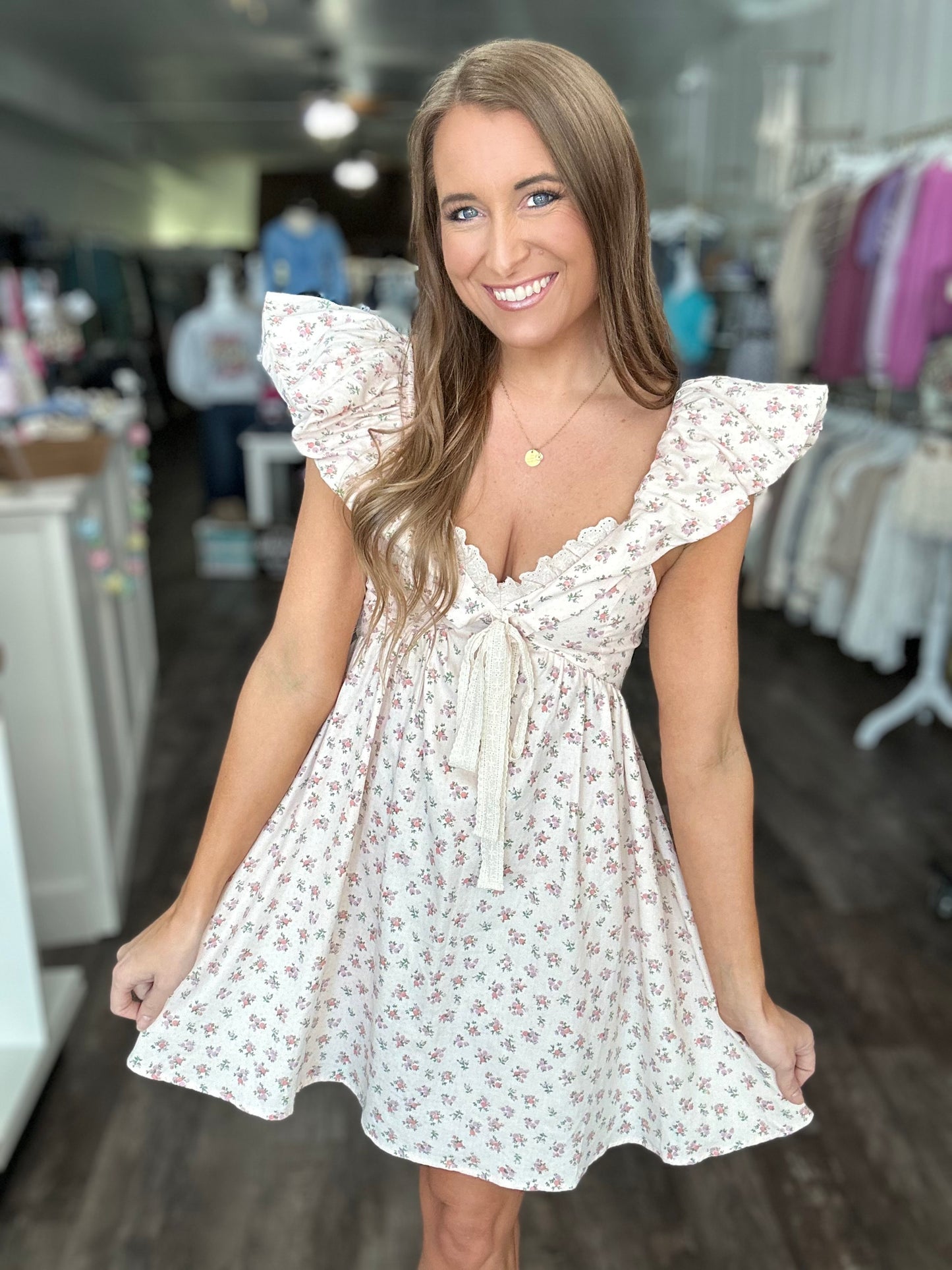 Hello Gorgeous Ditsy Floral Dress