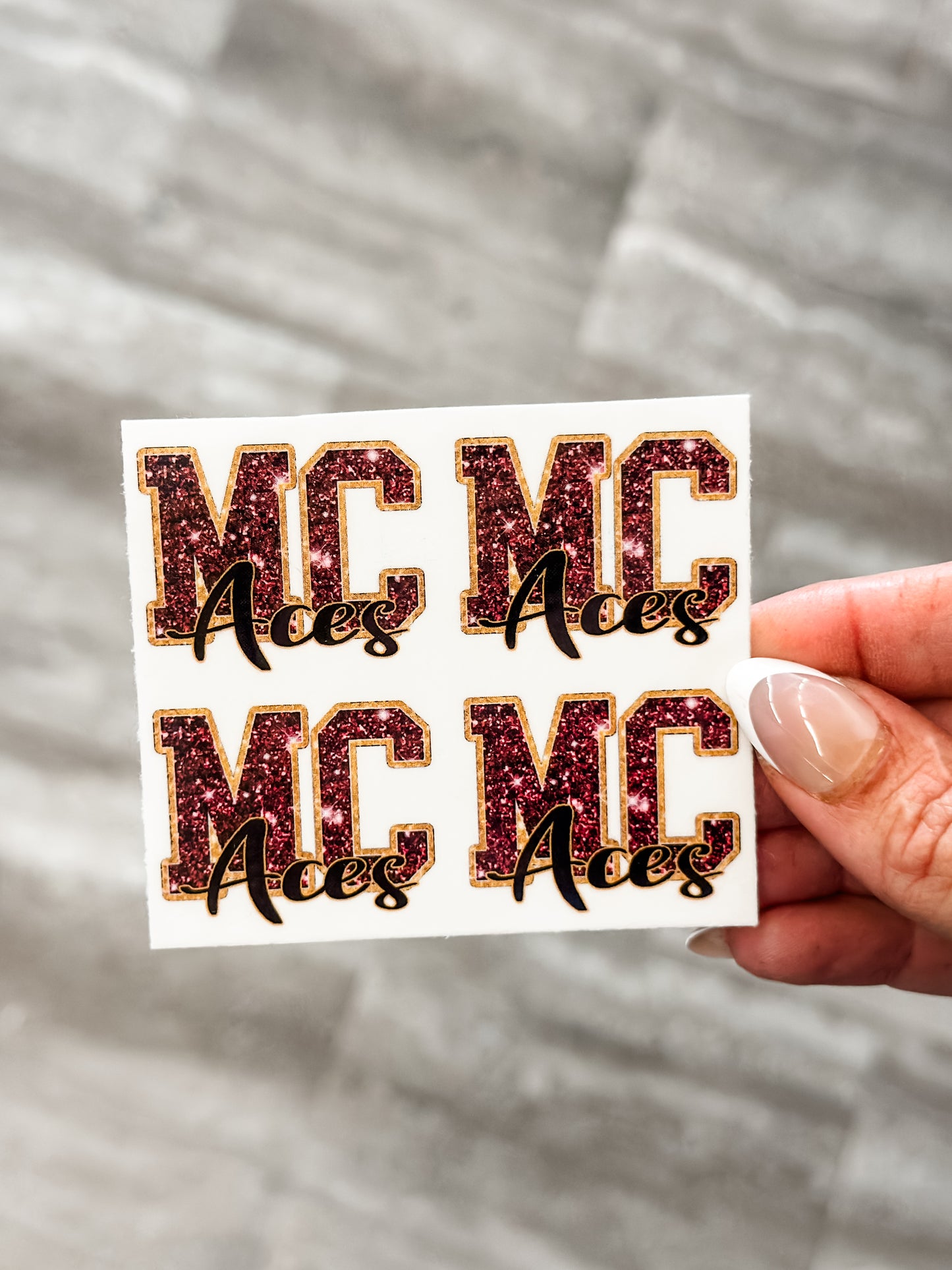 MC Aces 4-Pack Temp Tattoos (Glitter Effect)