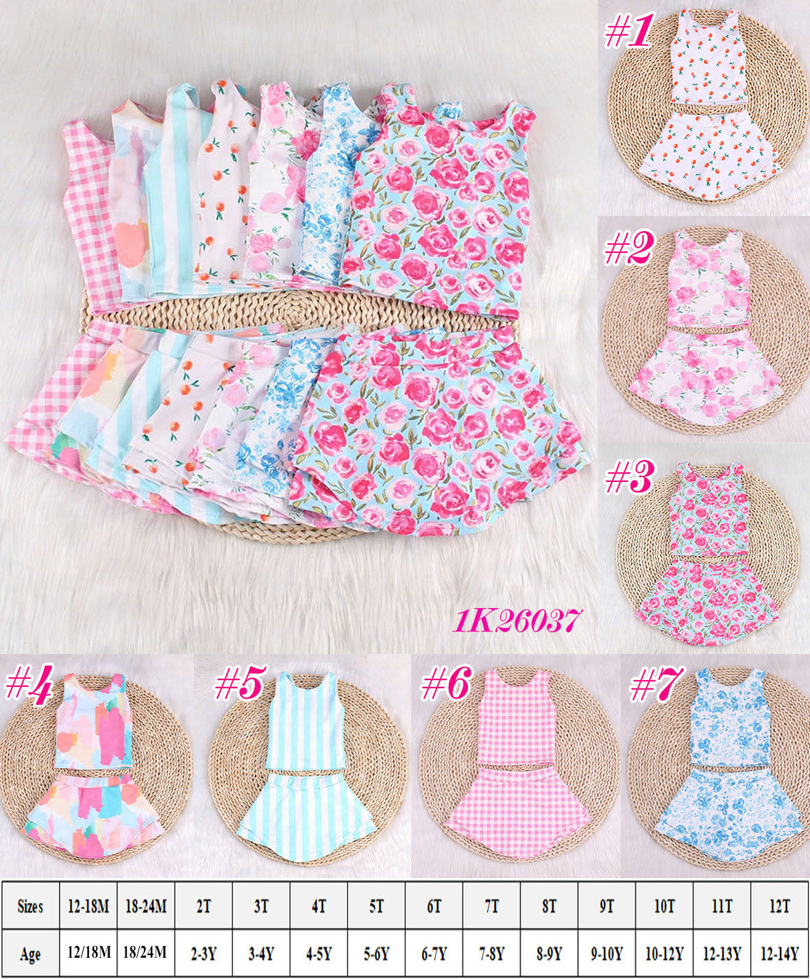 Preorder Girls 2 Piece Athletic Set