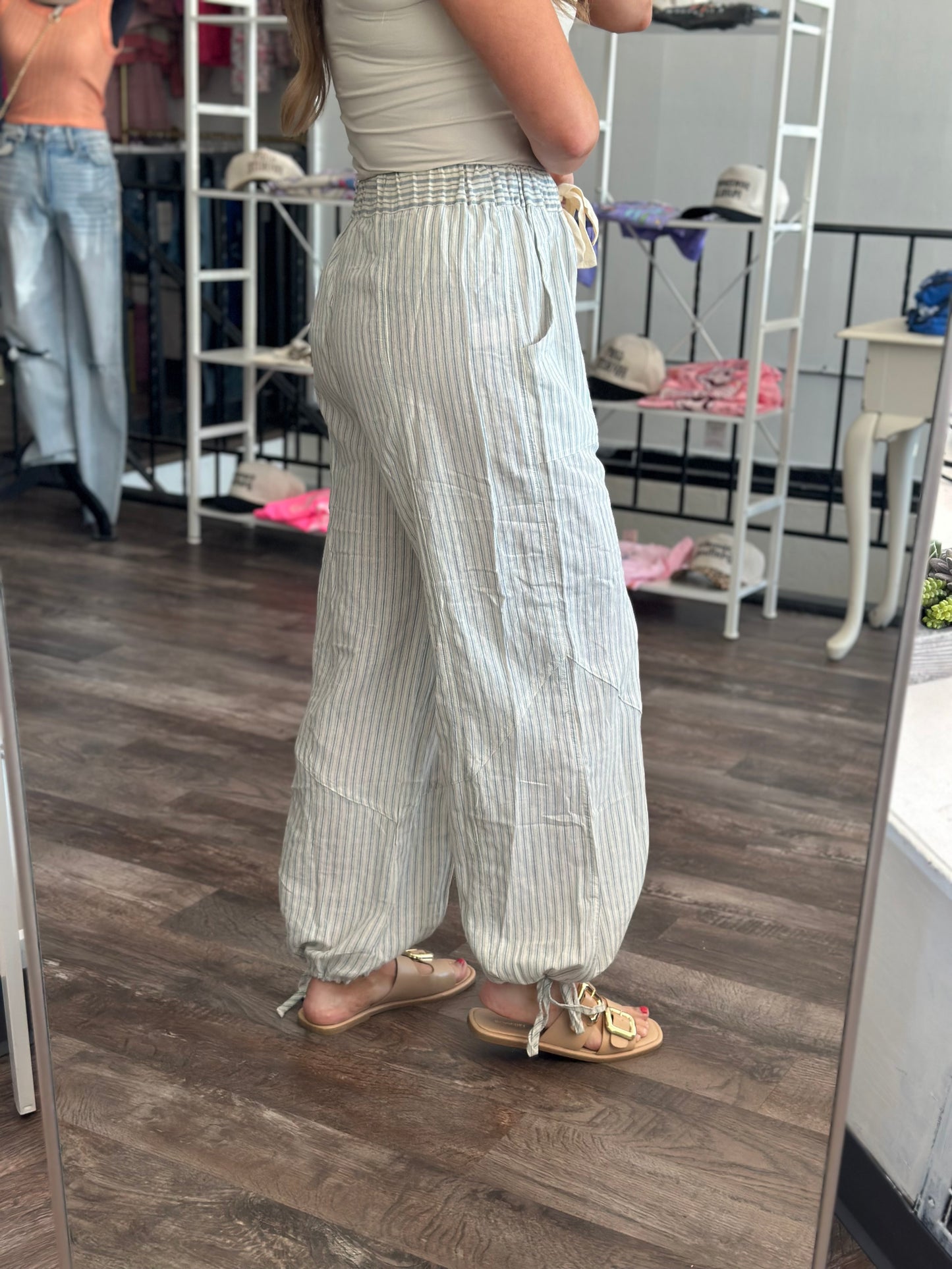 Lucky Girl Striped Pants