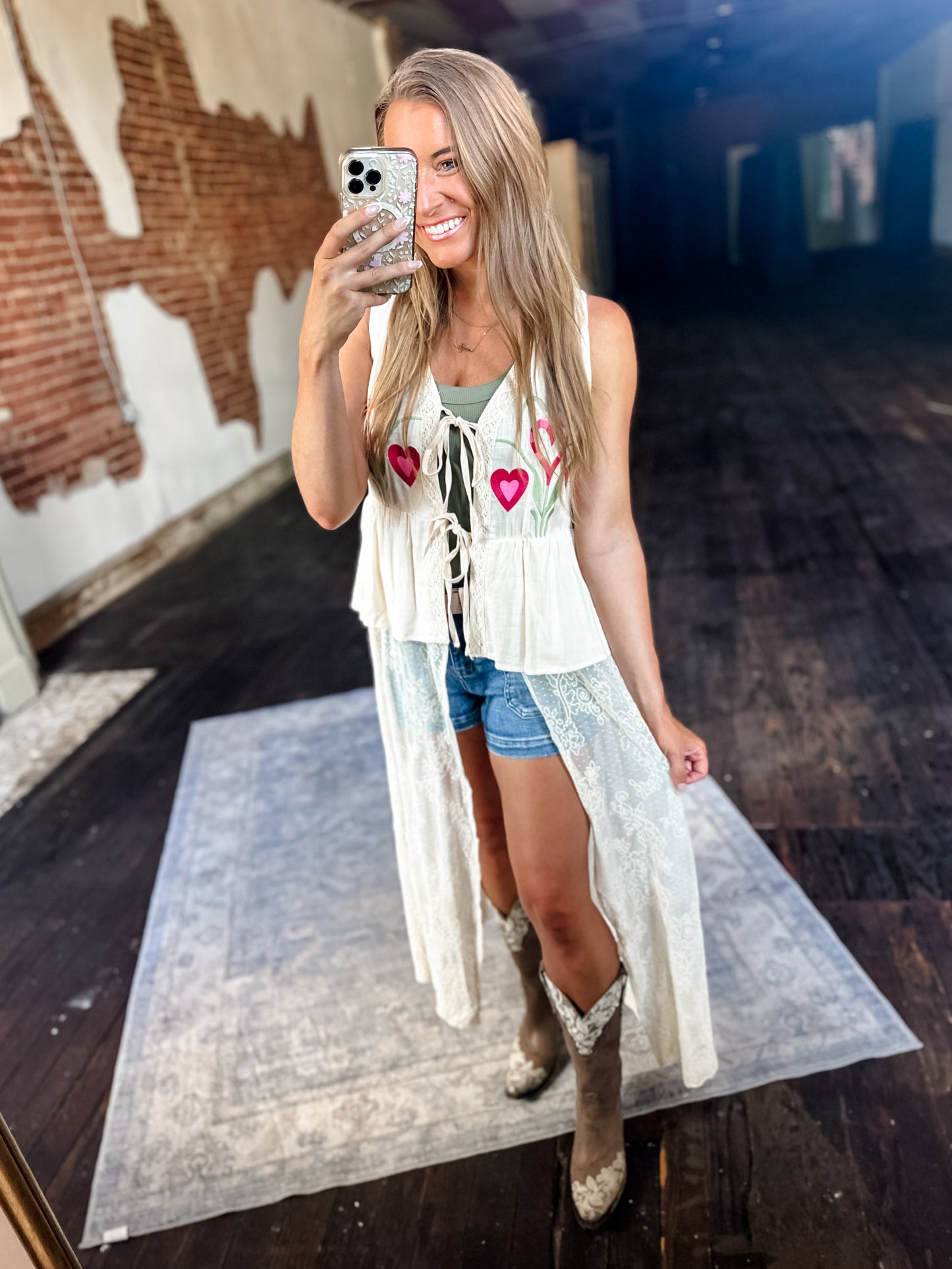 Rodeo Ready Lace Maxi Vest