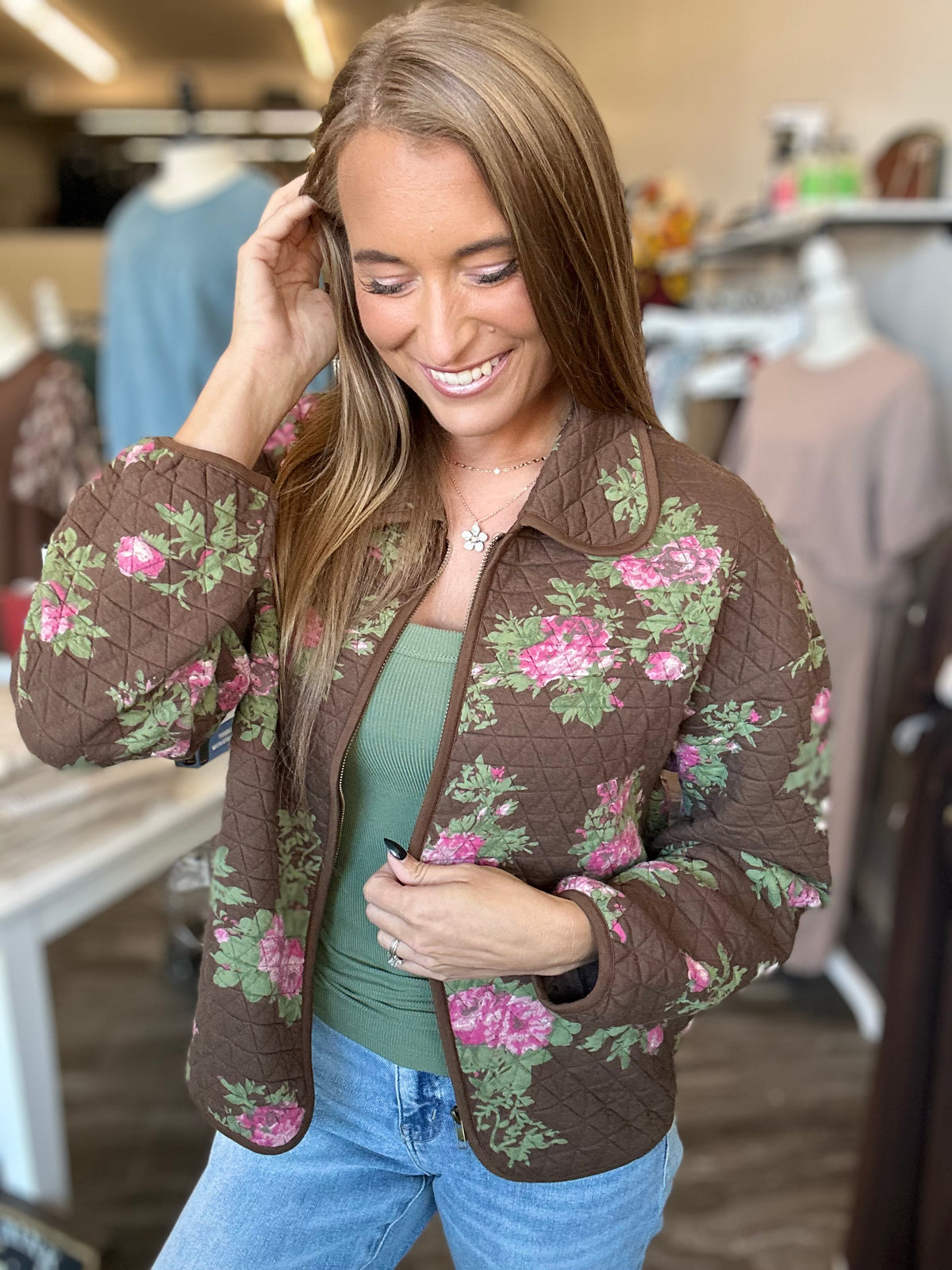 Jolene Floral Quilted Jacket
