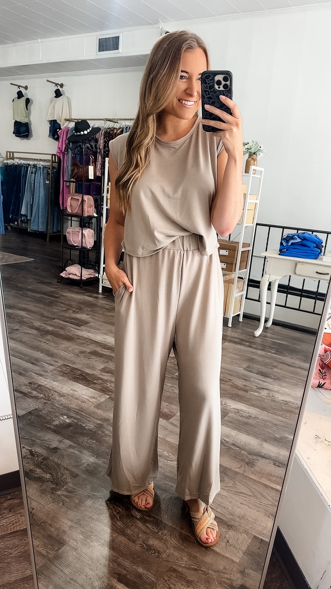 Never Late Wide Leg Jumpsuit