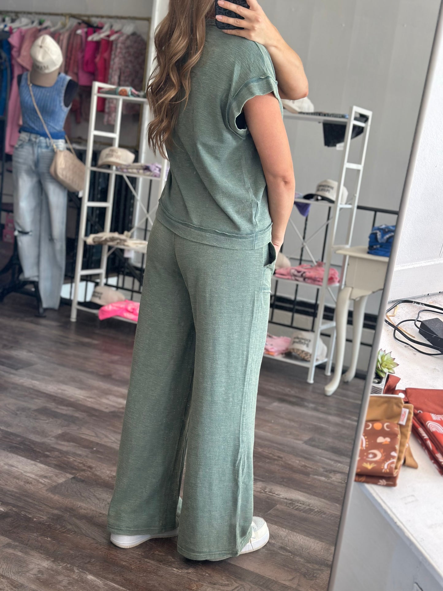 RESTOCK Keeping It Simple Cozy Set - Ash Jade