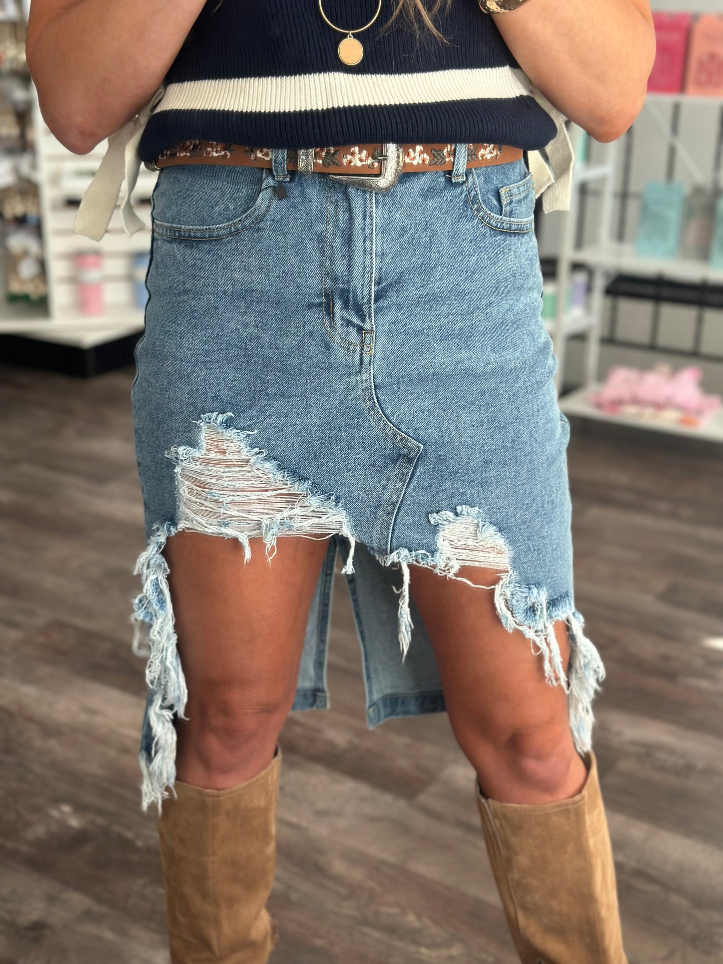 Rodeo Queen Denim Skirt