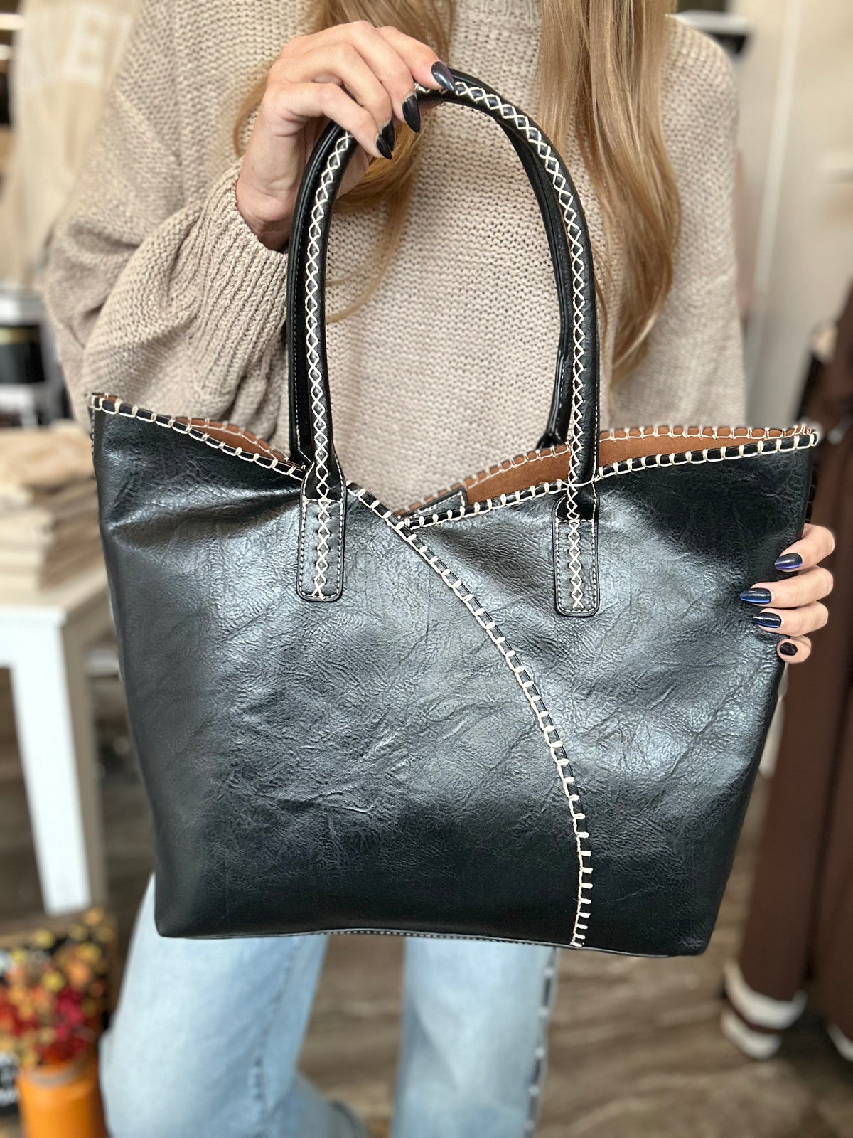 Jupiter 2-in-1 Shoulder Bag Set (Black)