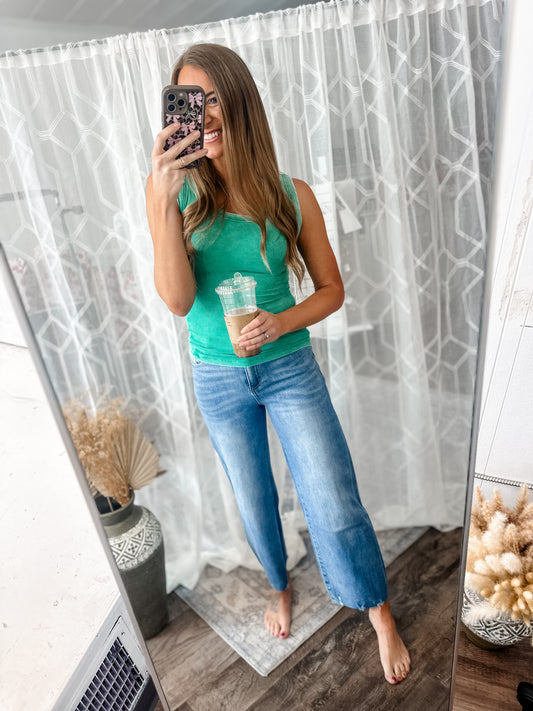 Khloe Relaxed Cropped Denim