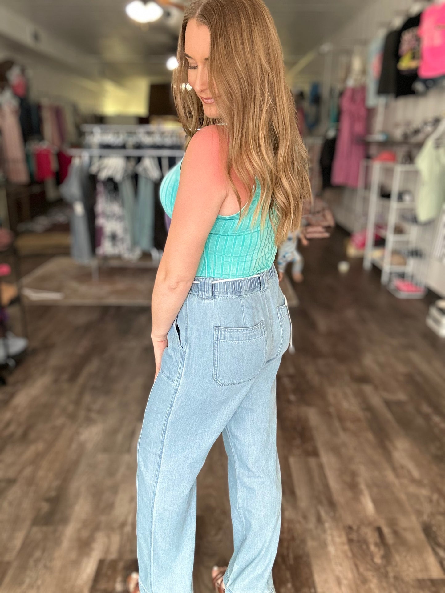 Adele Drawstring Denim