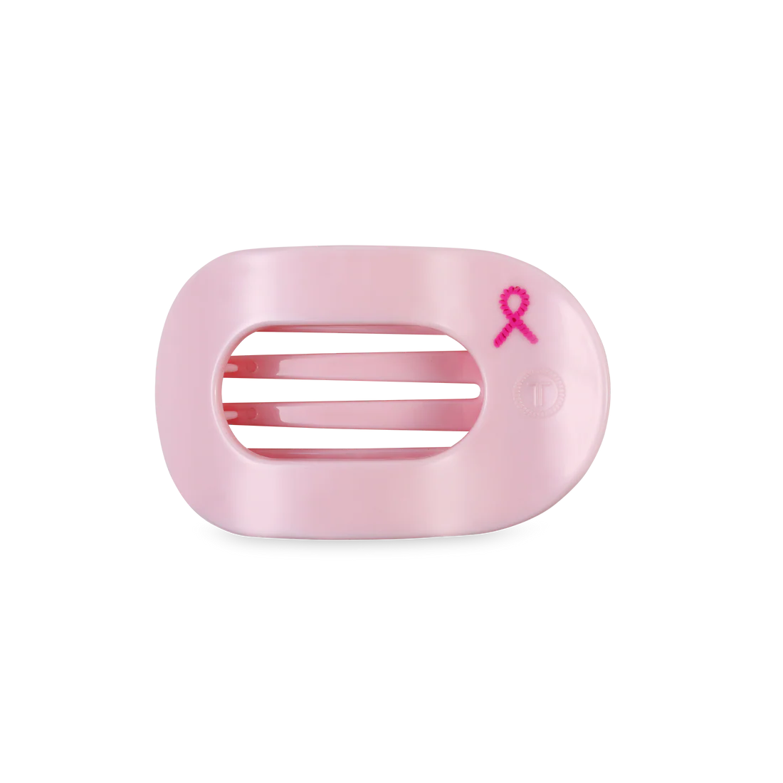 Pink Ribbon Power Round Flat Clip - Small